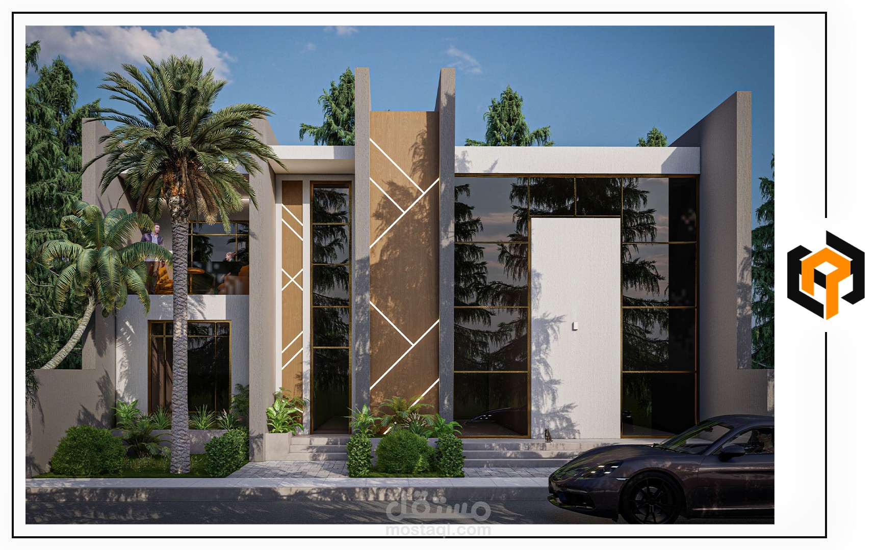Modern Villa by Revit & LUMION