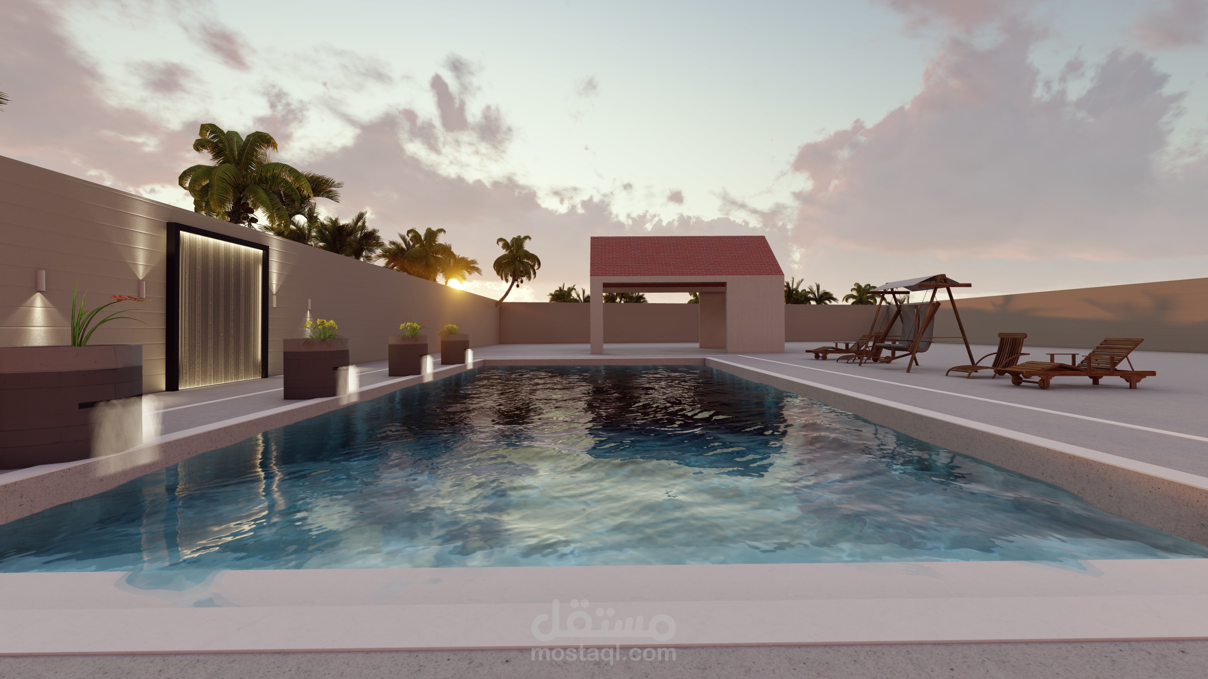 مسبح في الامارات