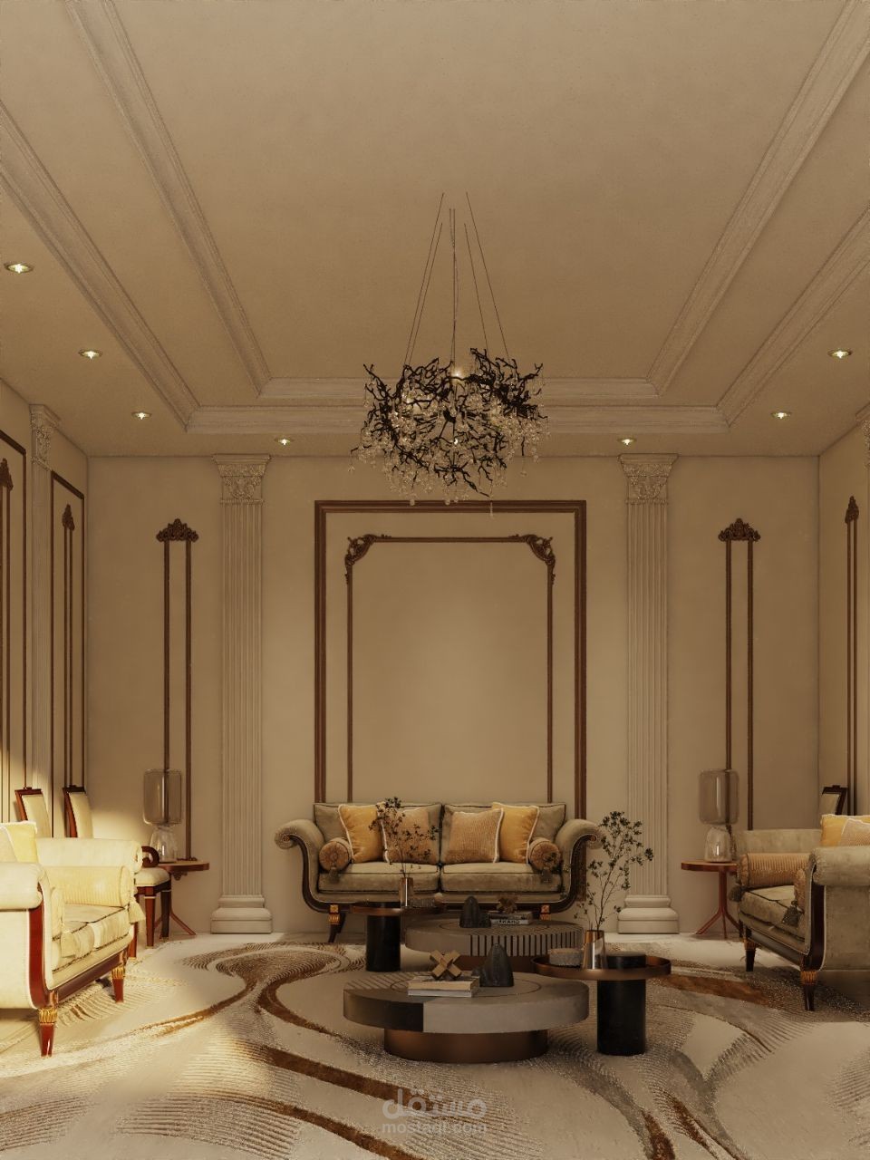 تصميم ديكور داخلي لمجلس