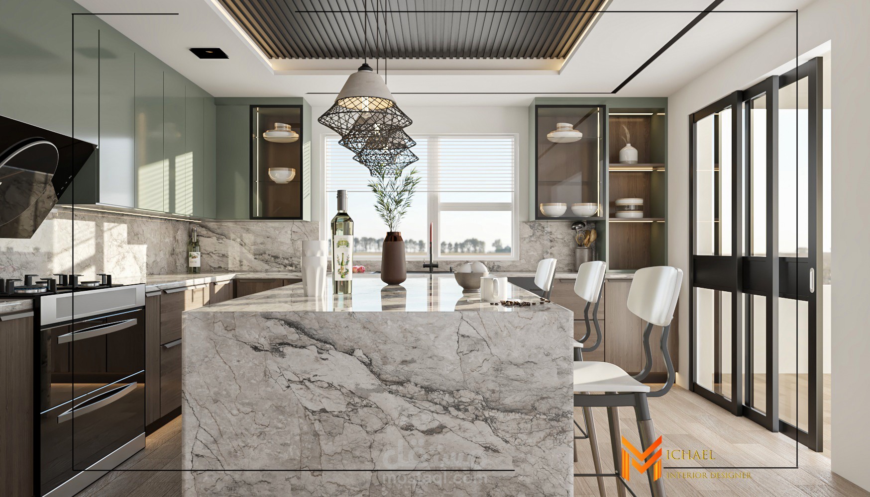 تصميم مطبخ جزيرة