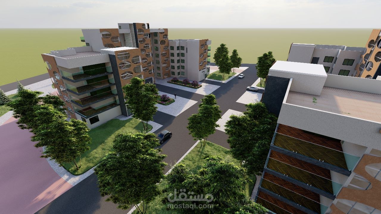 تصميم لمجموعة سكنية