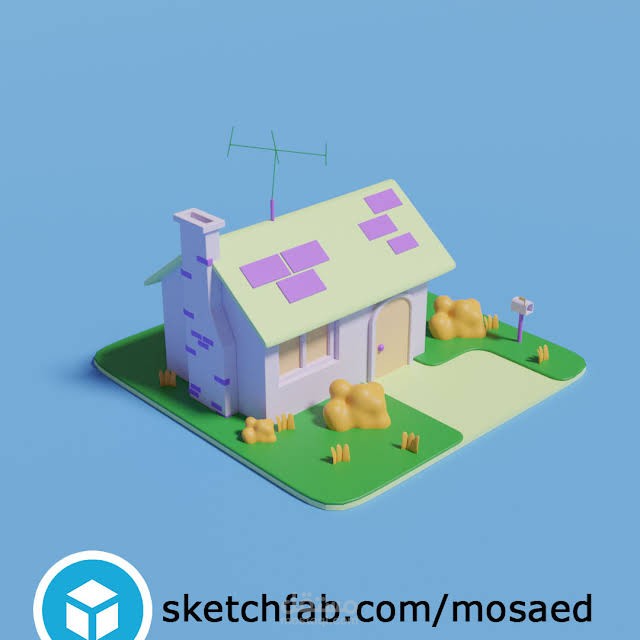 Lowpoly 3D House