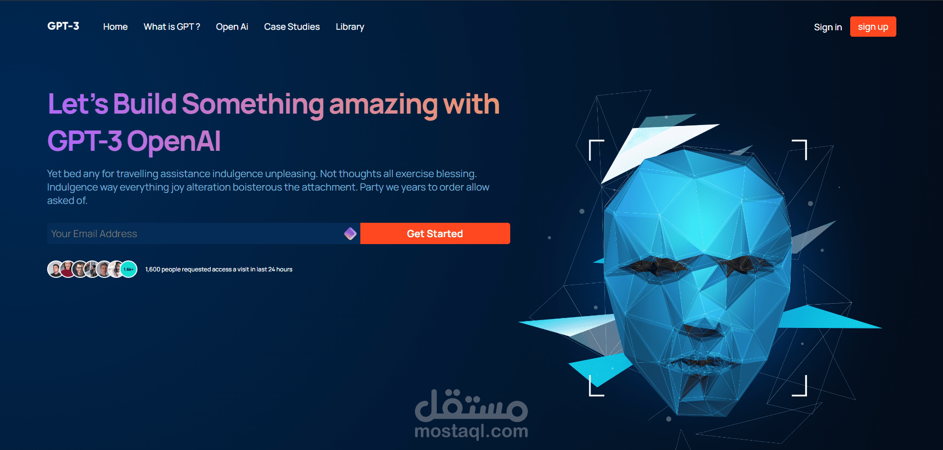 Gpt3 Ui website