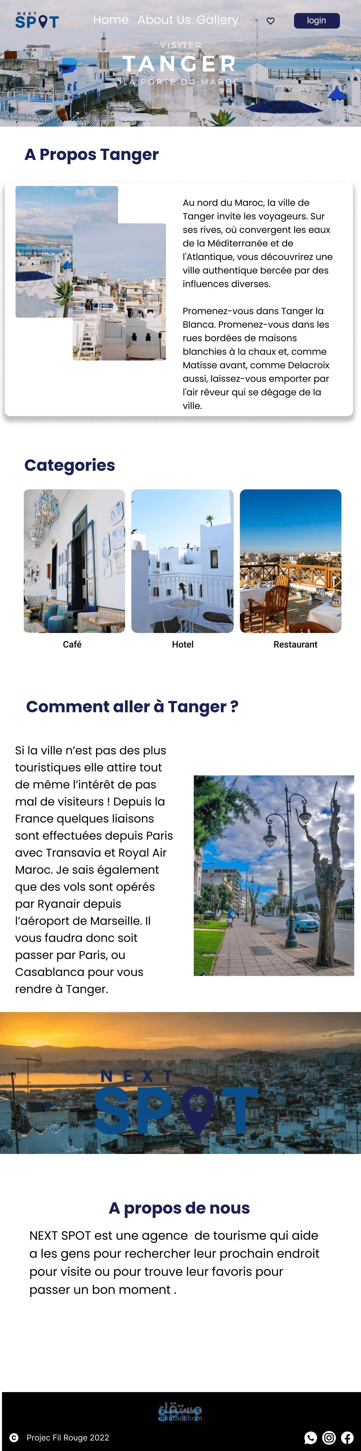 website for showcasing hotels and restaurants.