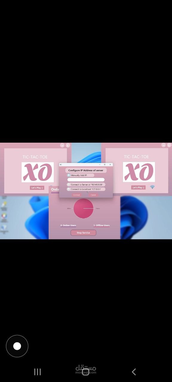 Tic-Tac-Toe server client game