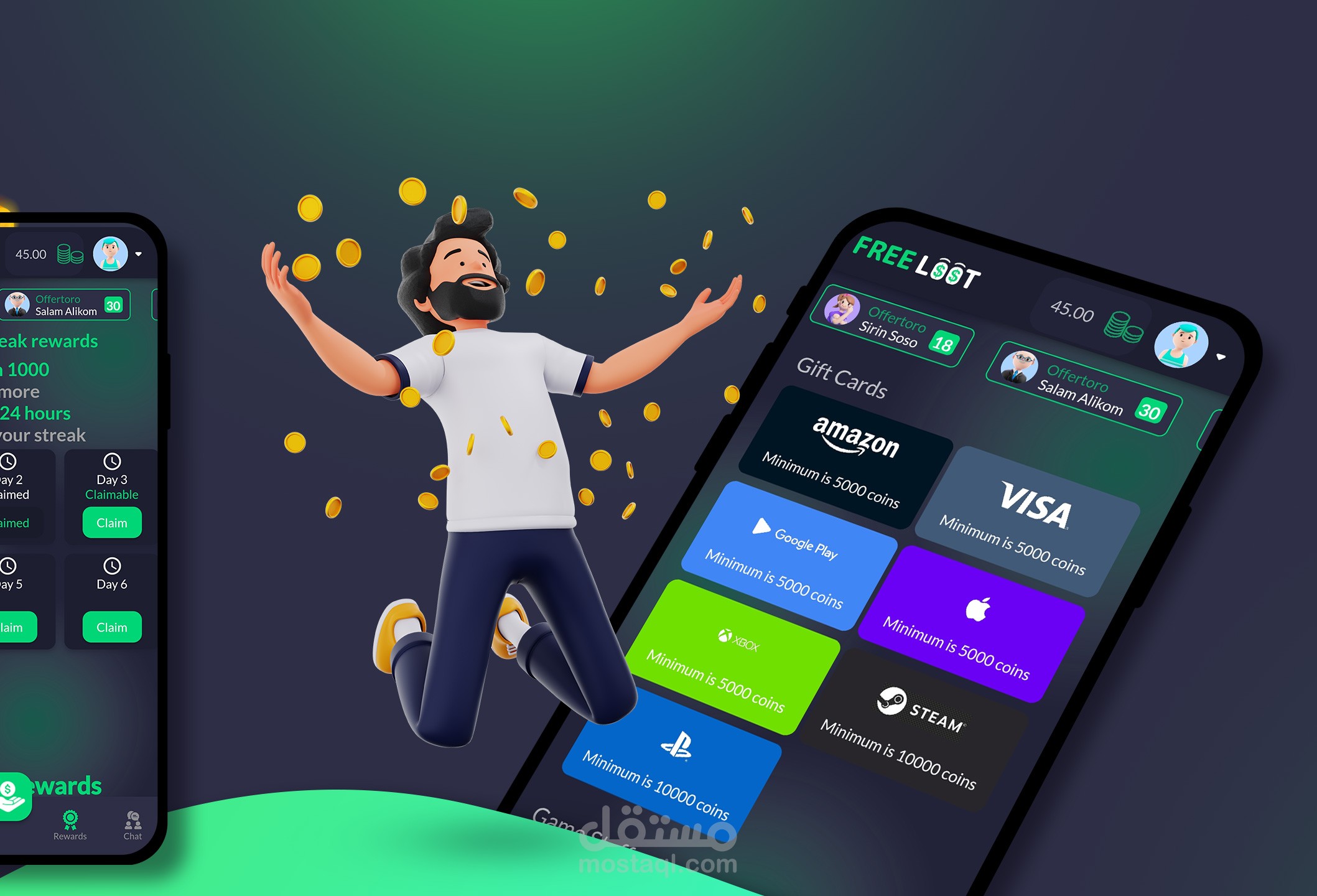 تصميمات لتطبيق هاتف على جوجل بلاي google play