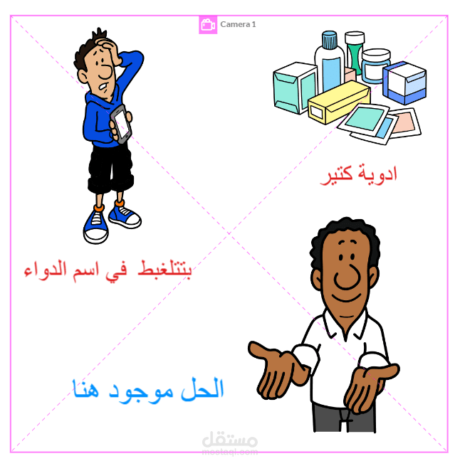 فيديو وايت بورد للترويج لاحدي الصيدليات