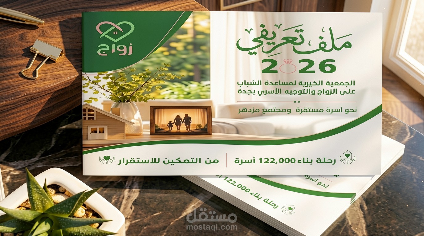 عمل بروفايل لجمعية  زواج الخيرية في جدة