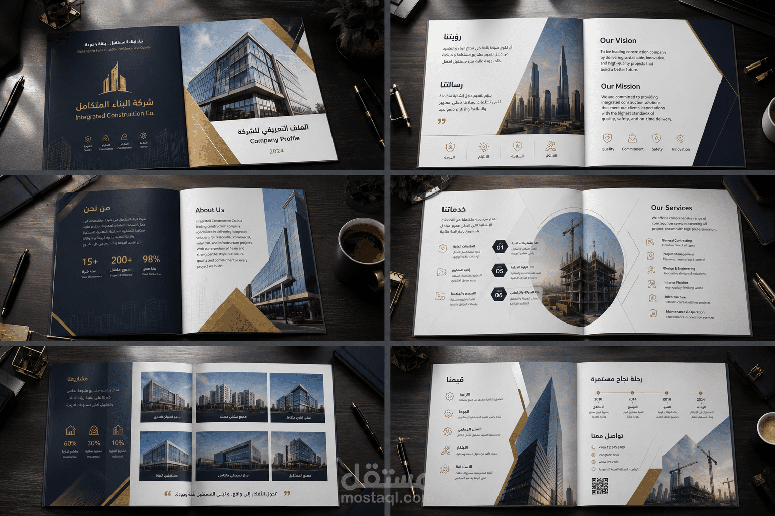 خدمة تصميم بروفايلات شركات احترافية Company Profile Design