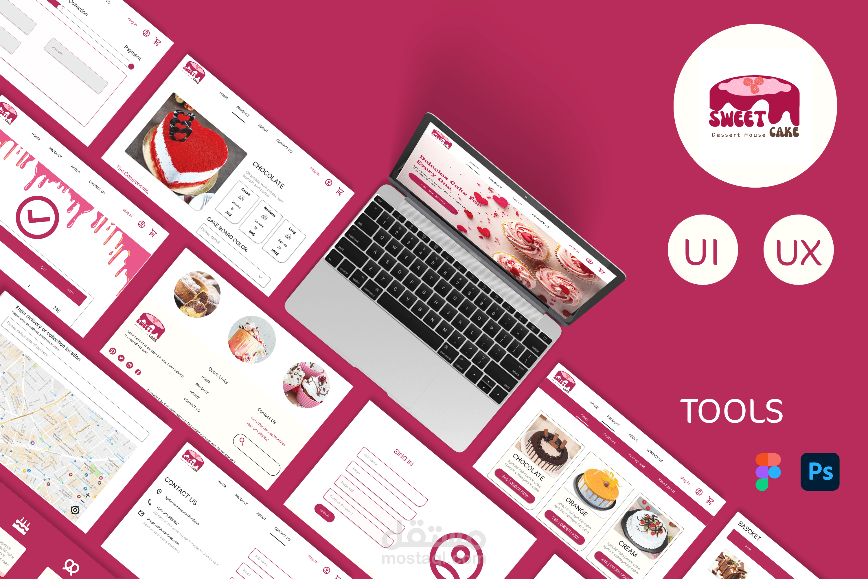 UI/UX Sweet cake website