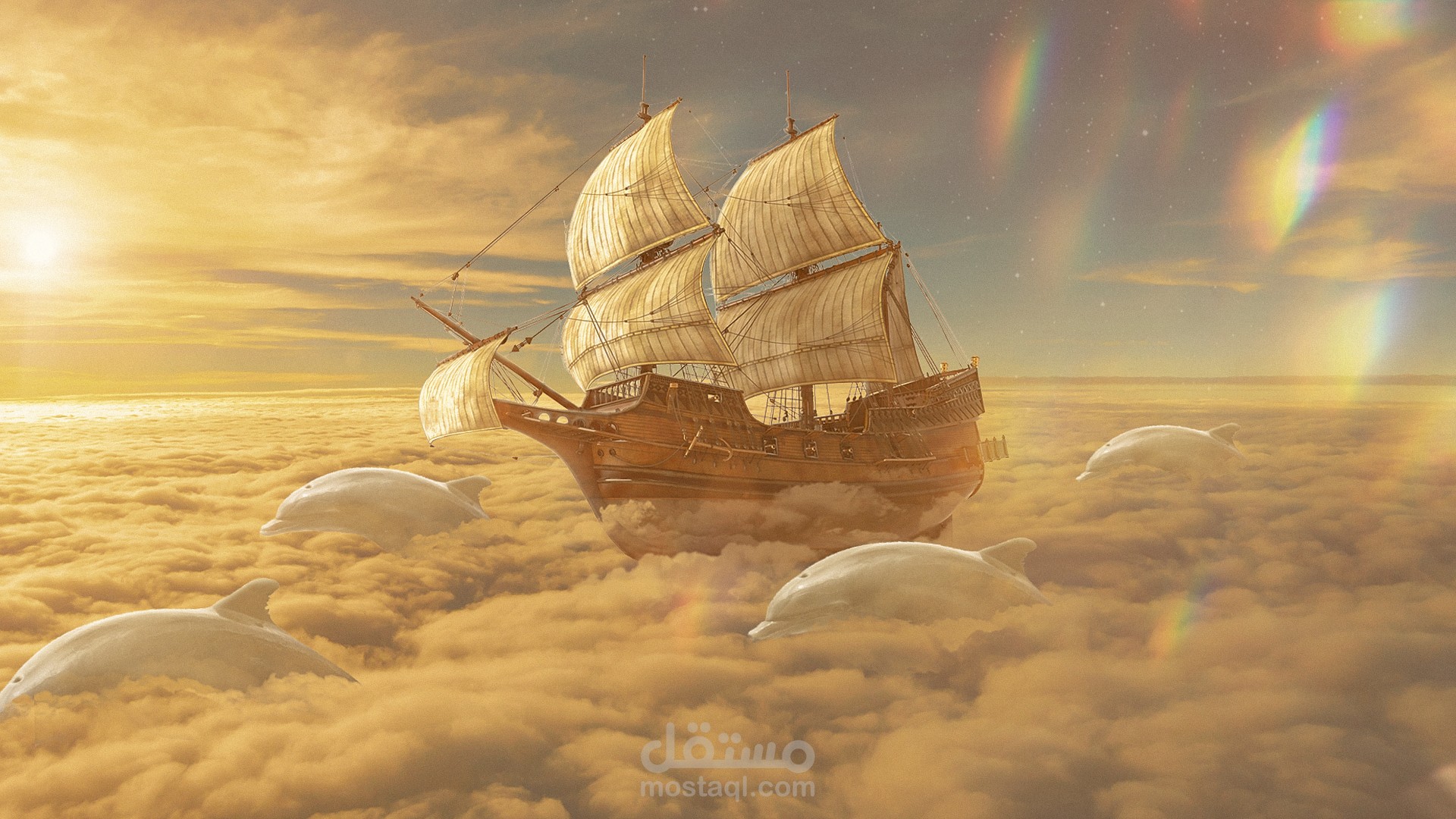 Sky ship | Photo manipulation practice