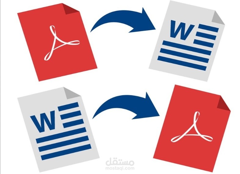 خدمة تحويل احترافية وسريعة لملفات PDF وWord