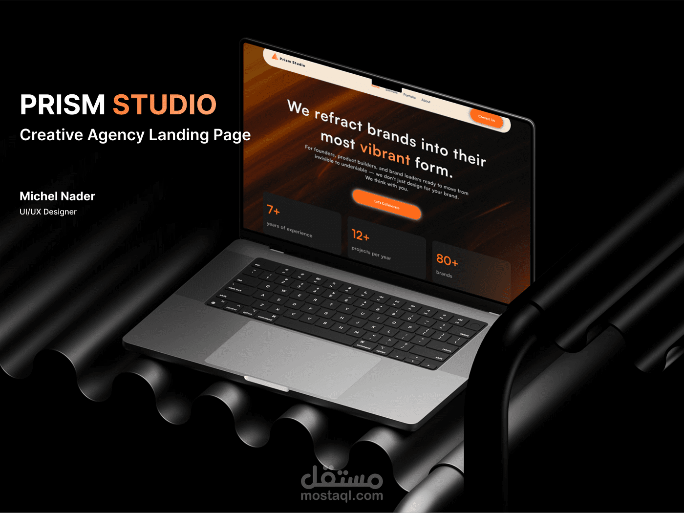 Creative Agency Landing Page (Desktop + Mobile)