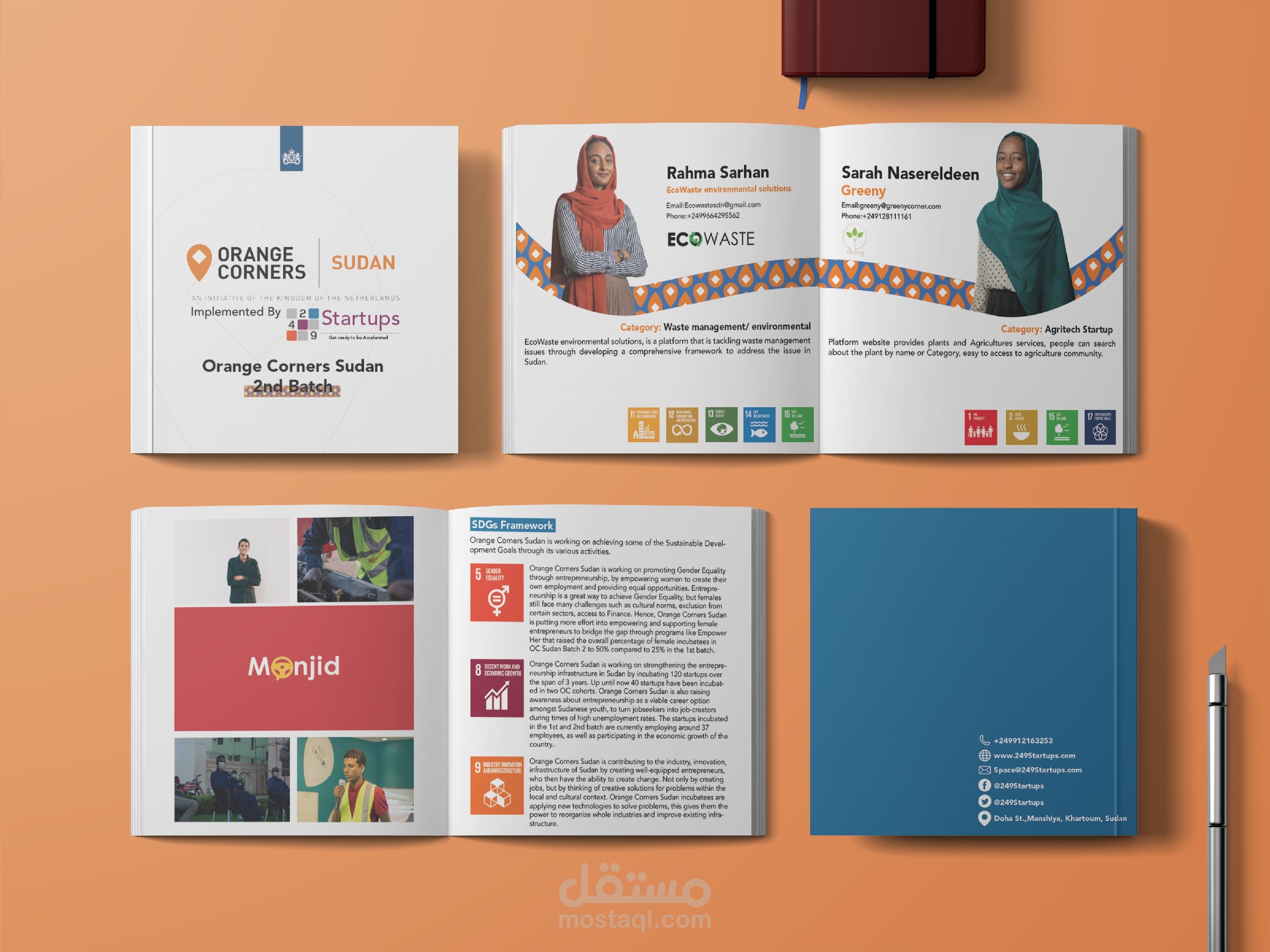 تصميم كتيبات و منشورات مختلفة