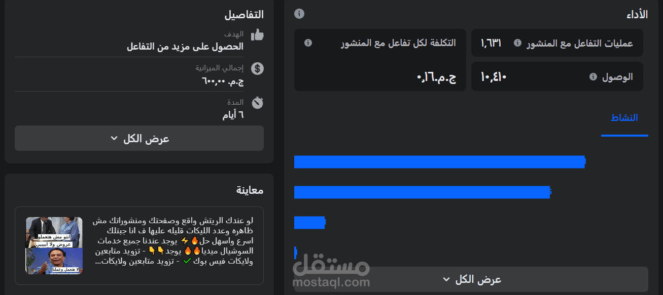 عمل اعلانات ممولة