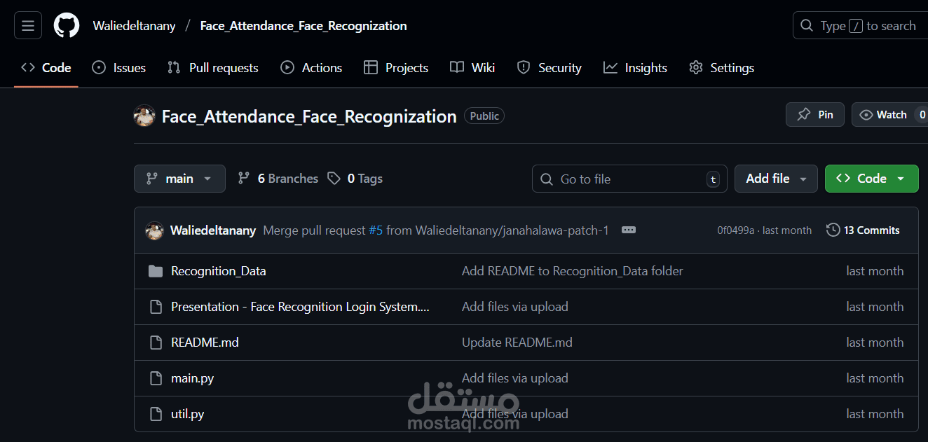Simple Face Recognition Login System