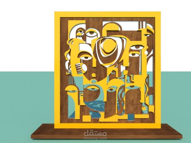 وحده جمالية ثلاثة الابعاد لحديقة بالتجمع الخامس