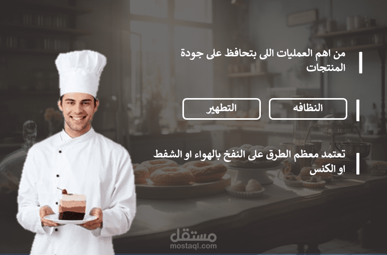 كتابة Story board for Cooking E-Learning course
