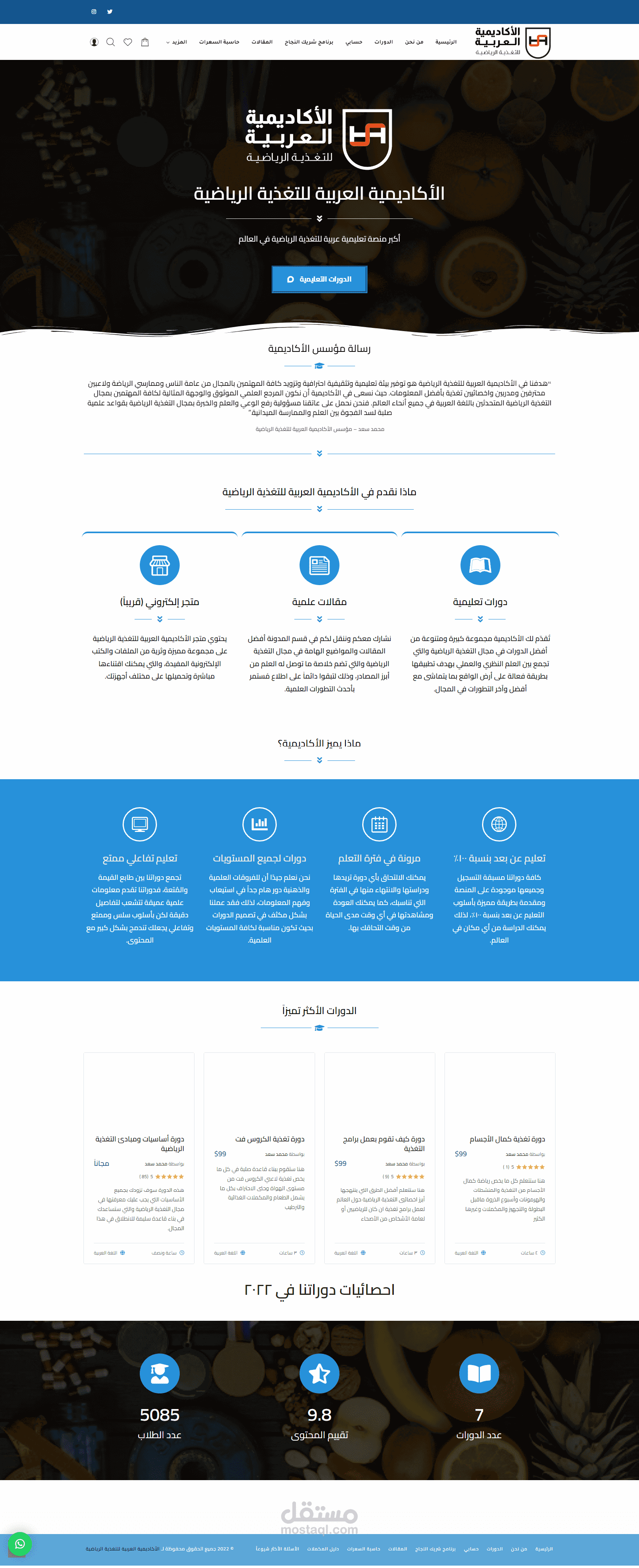learning academy using wordpress