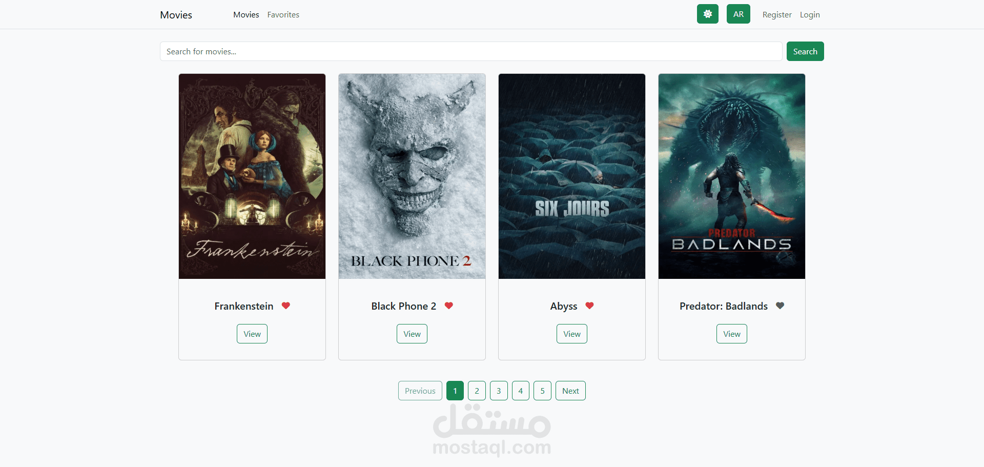 Movies Website