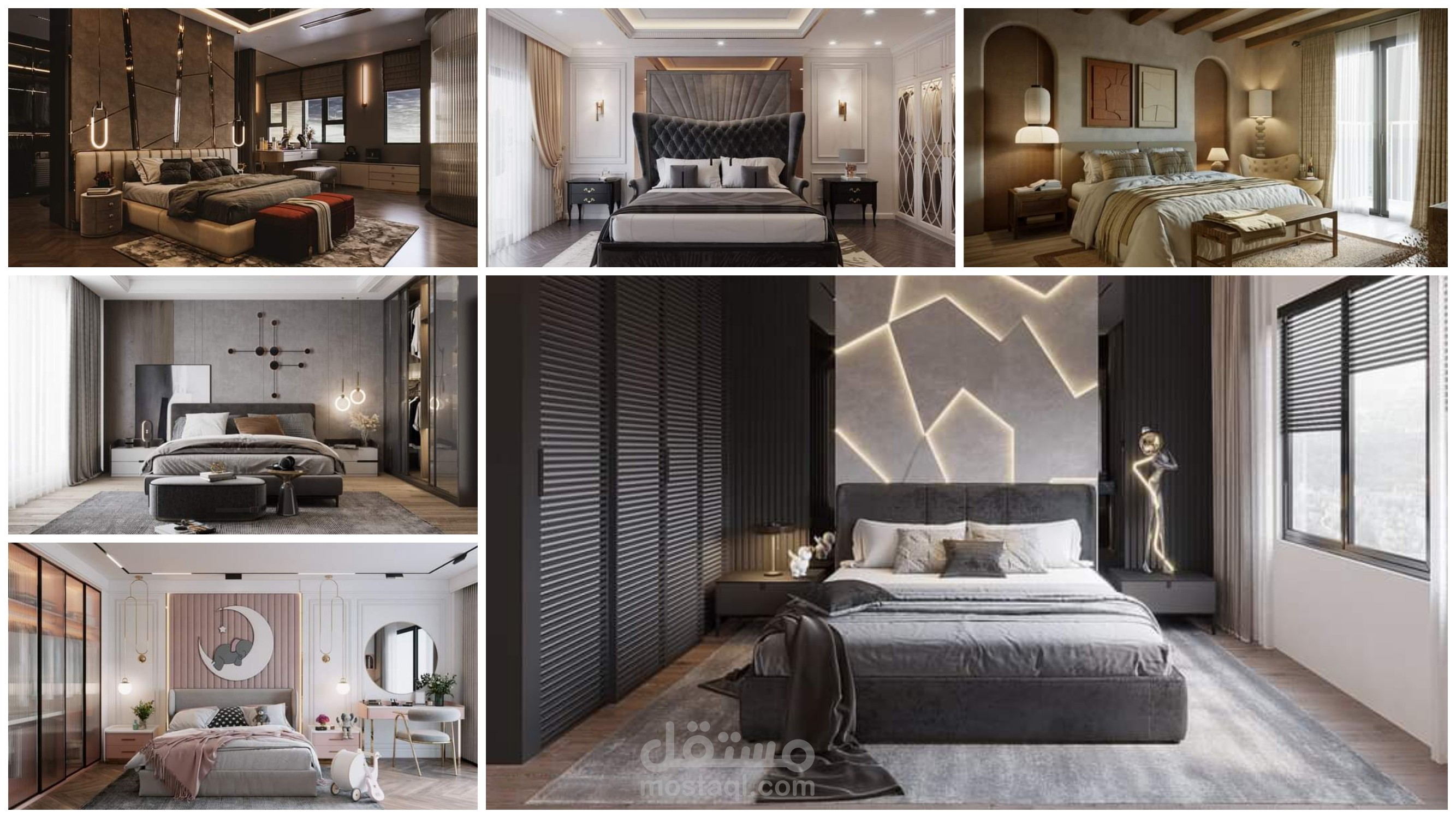 Bedroom luxurious modern in UAE