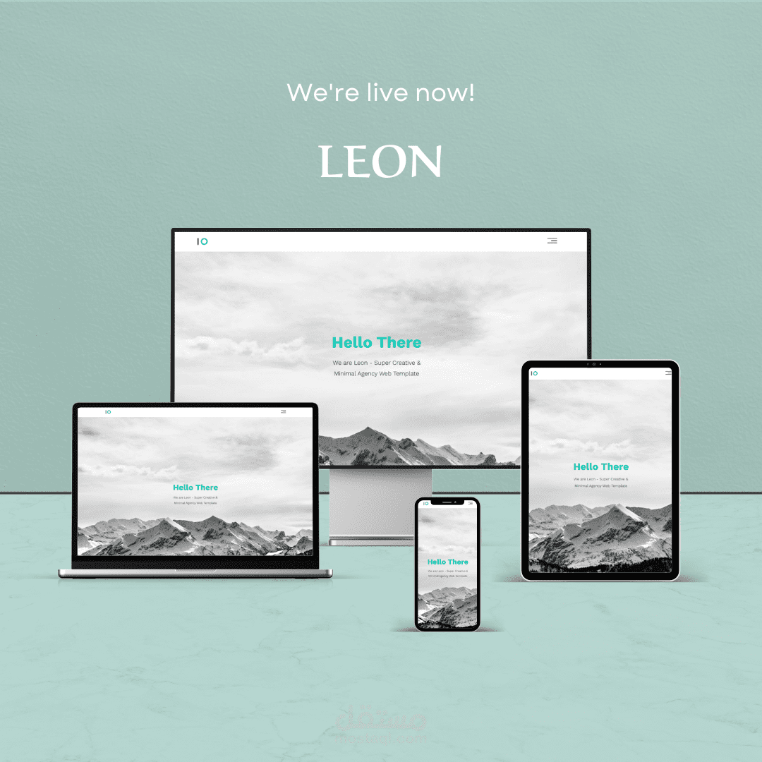 تطوير موقع Leon باستخدام HTML وCSS