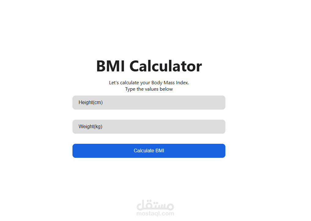bmi calclator