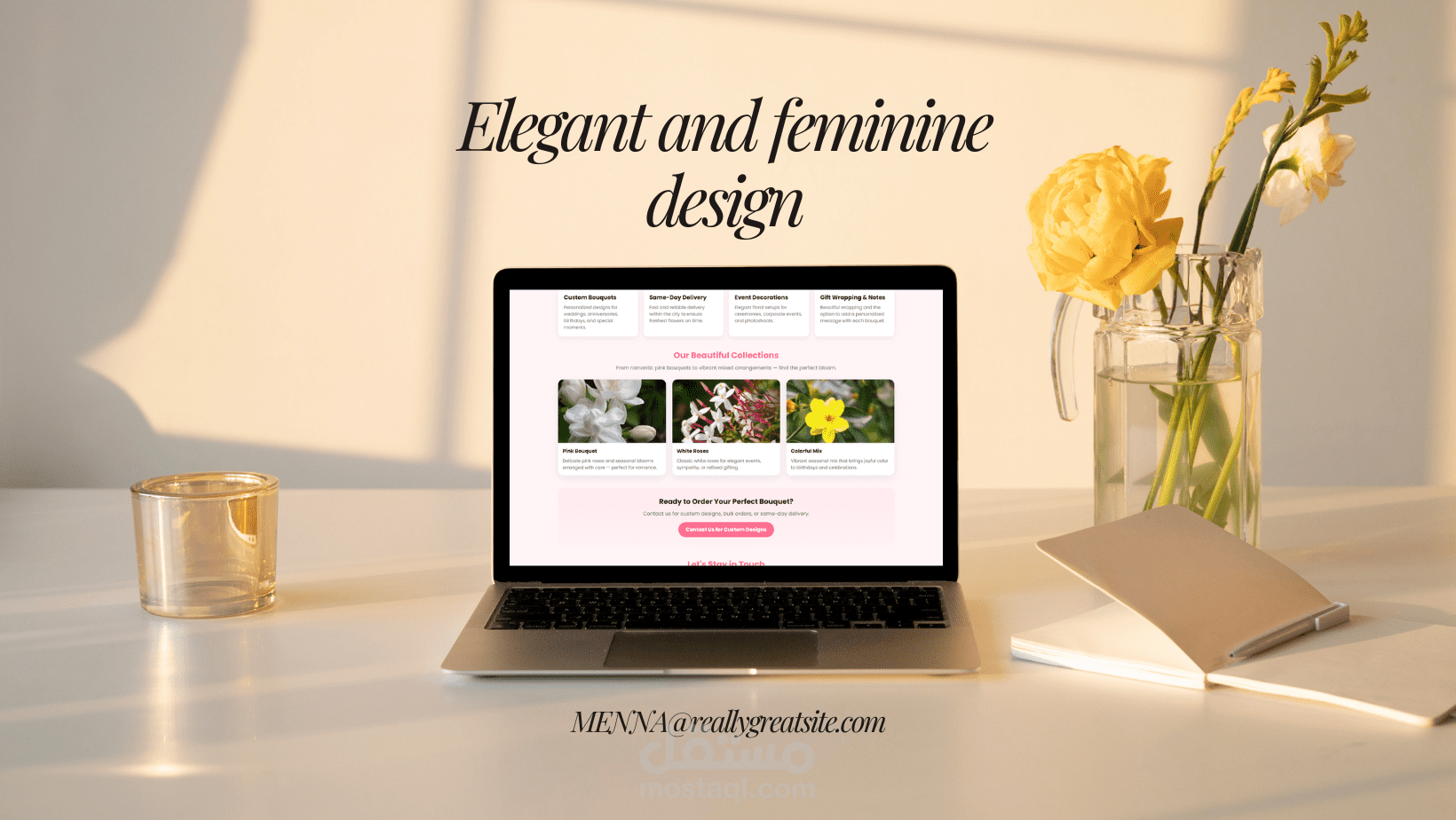 تصميم صفحة هبوط Landing Page احترافية وجذابة