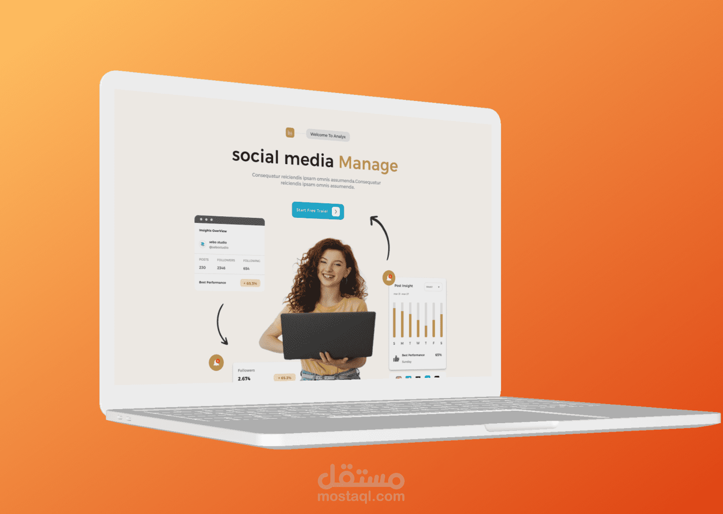 Social Media Manage Website