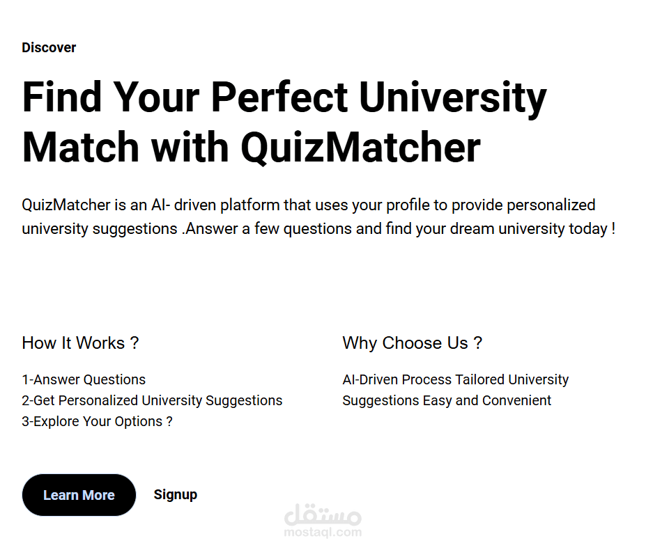 University and Major Recommendation System for Algerian Students