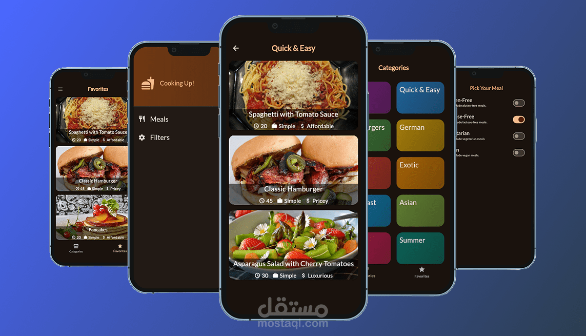 تطبيق "أكلني" لتخطيط الوجبات باستخدام Flutter