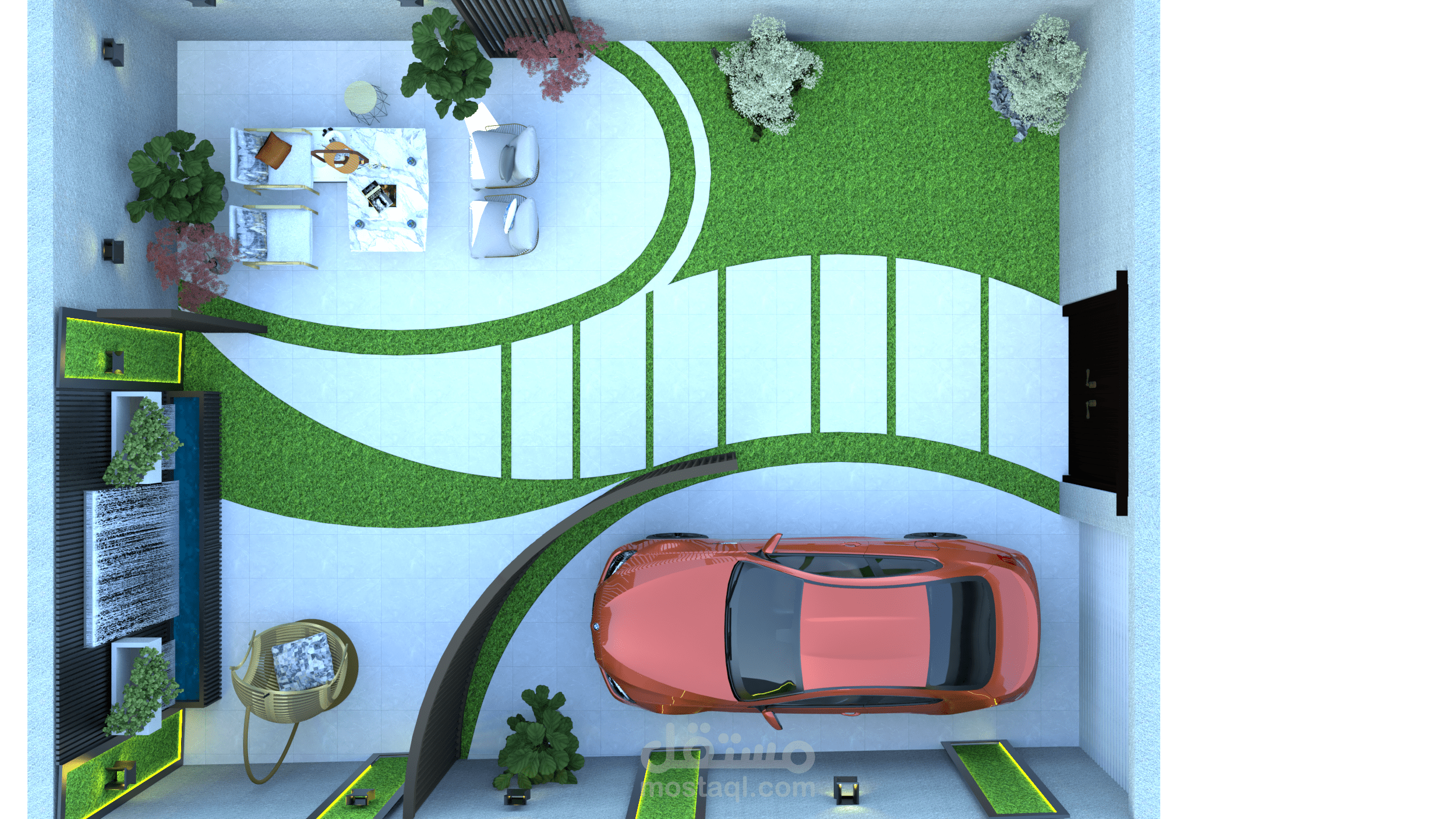 تصميم حديقة منزلية