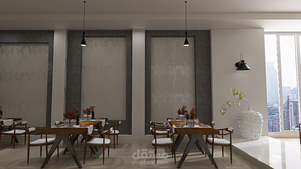 تصميم داخلي لمطعم