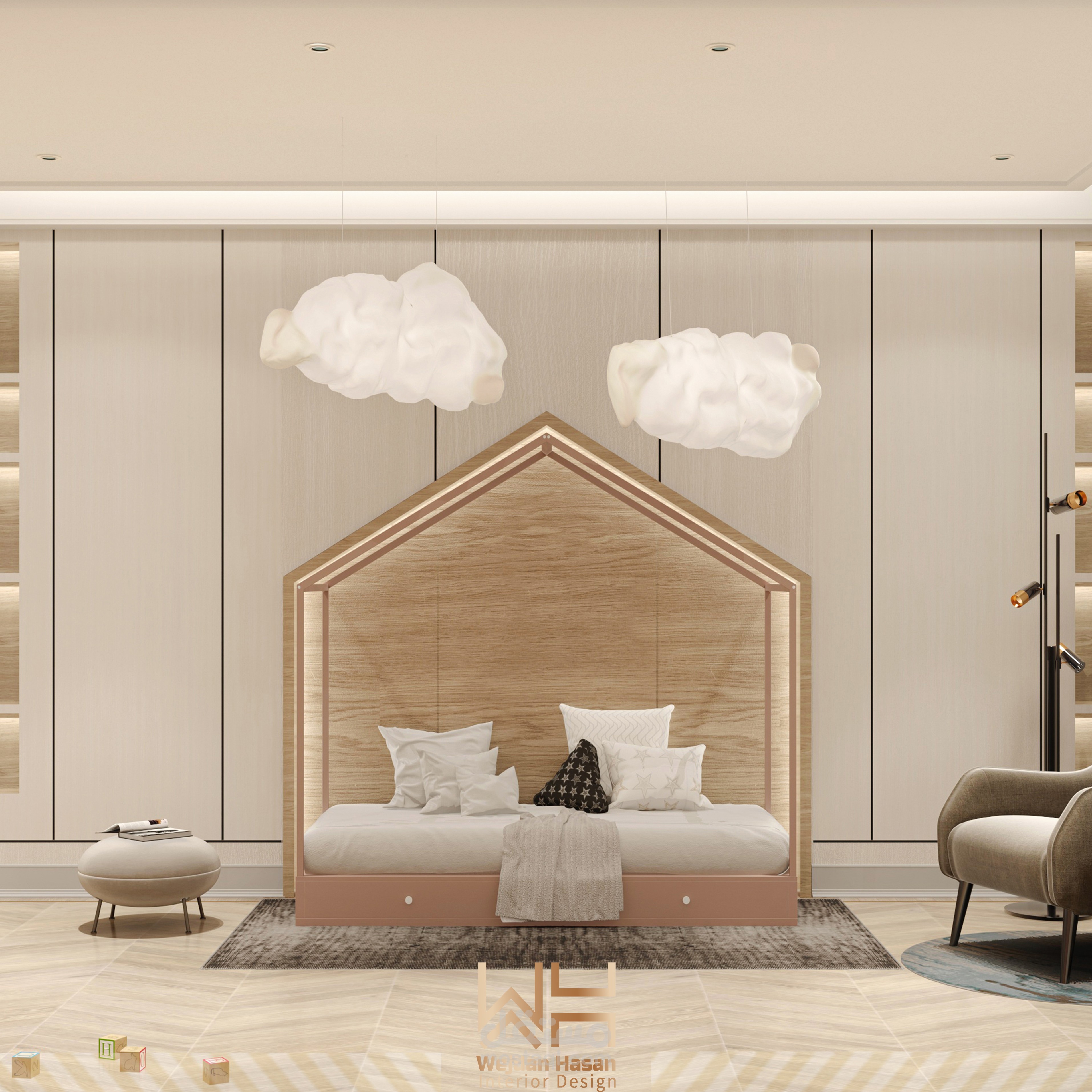 تصميم داخلي لفيلا بطراز نيوكلاسيك