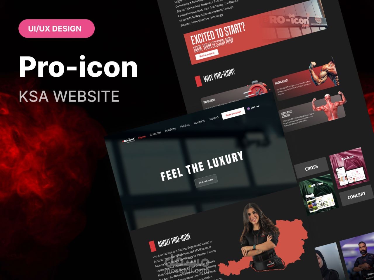 Pro-Icon KSA — EMS Fitness Brand Showcase & Profile Website