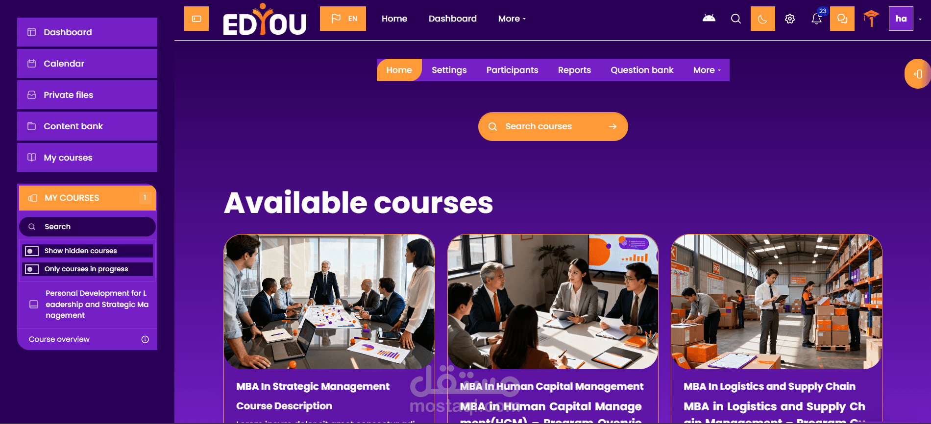 انشاء وتطوير نظام LMS & Wordpress