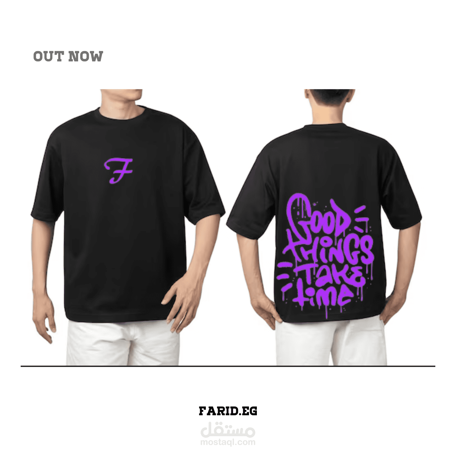 OVERSIZE BLACK T-SHIRT DESIGN
