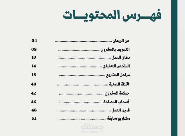 اعداد العروض الفنية للمنافسات