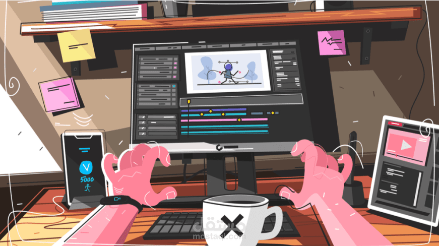 تصميم فيديو موشن جرافيك عالي الجودة بتأثيرات صوتية رائعة...