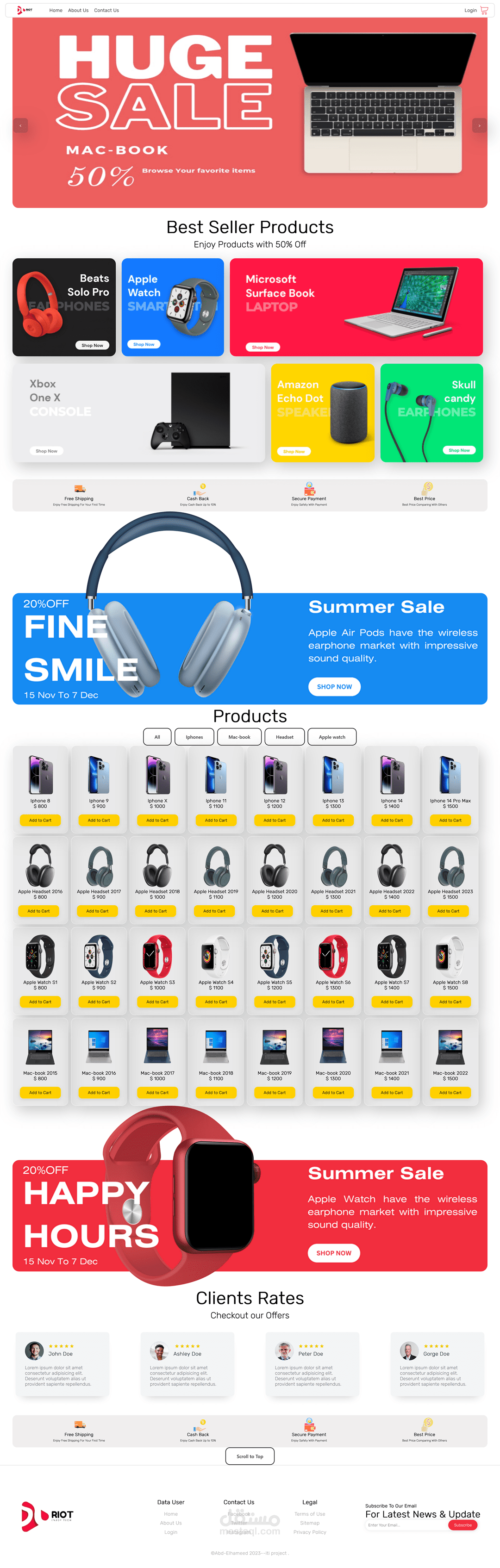 elctronics e-commerce (Riot)