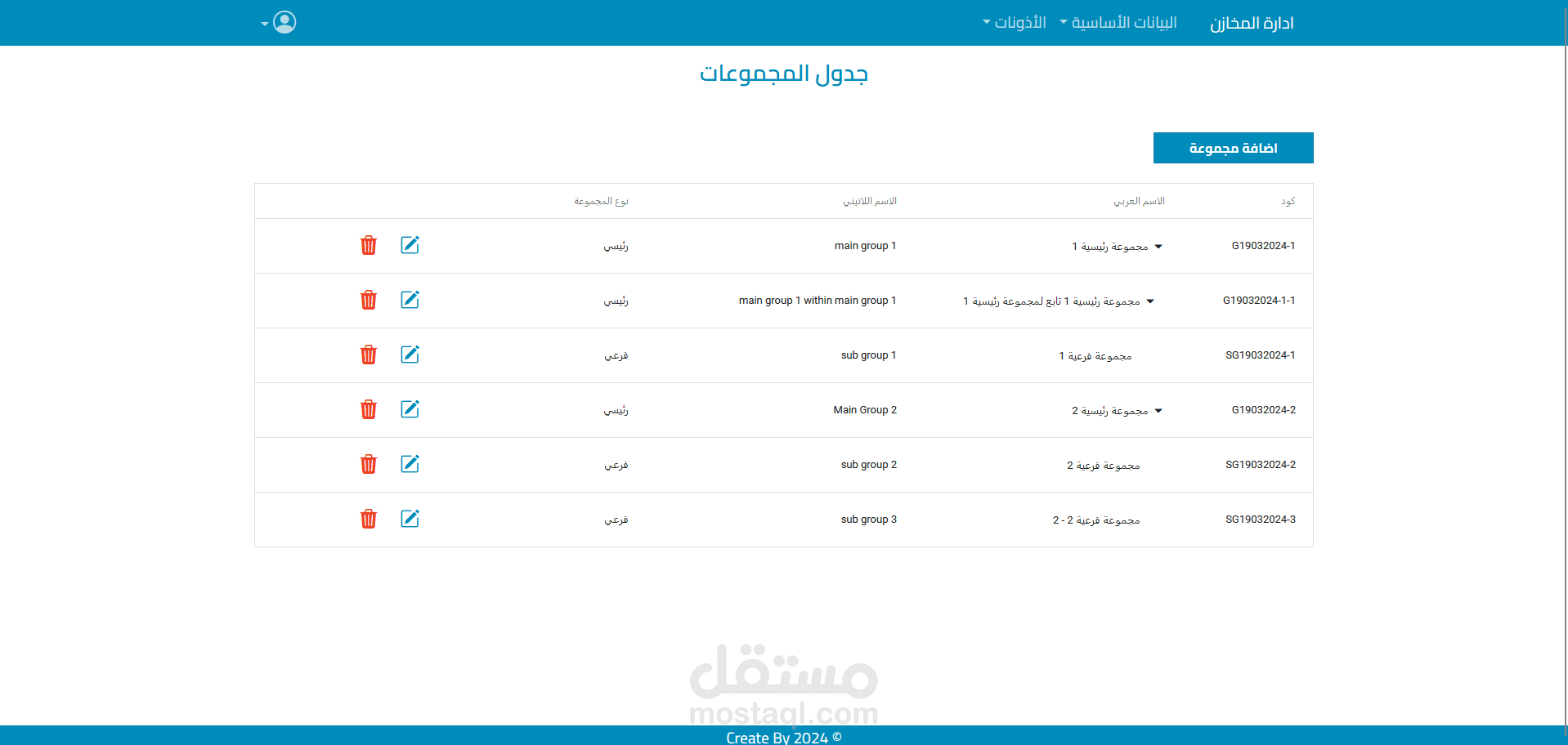 نظام ادارة مخازن لشركة سعوديه