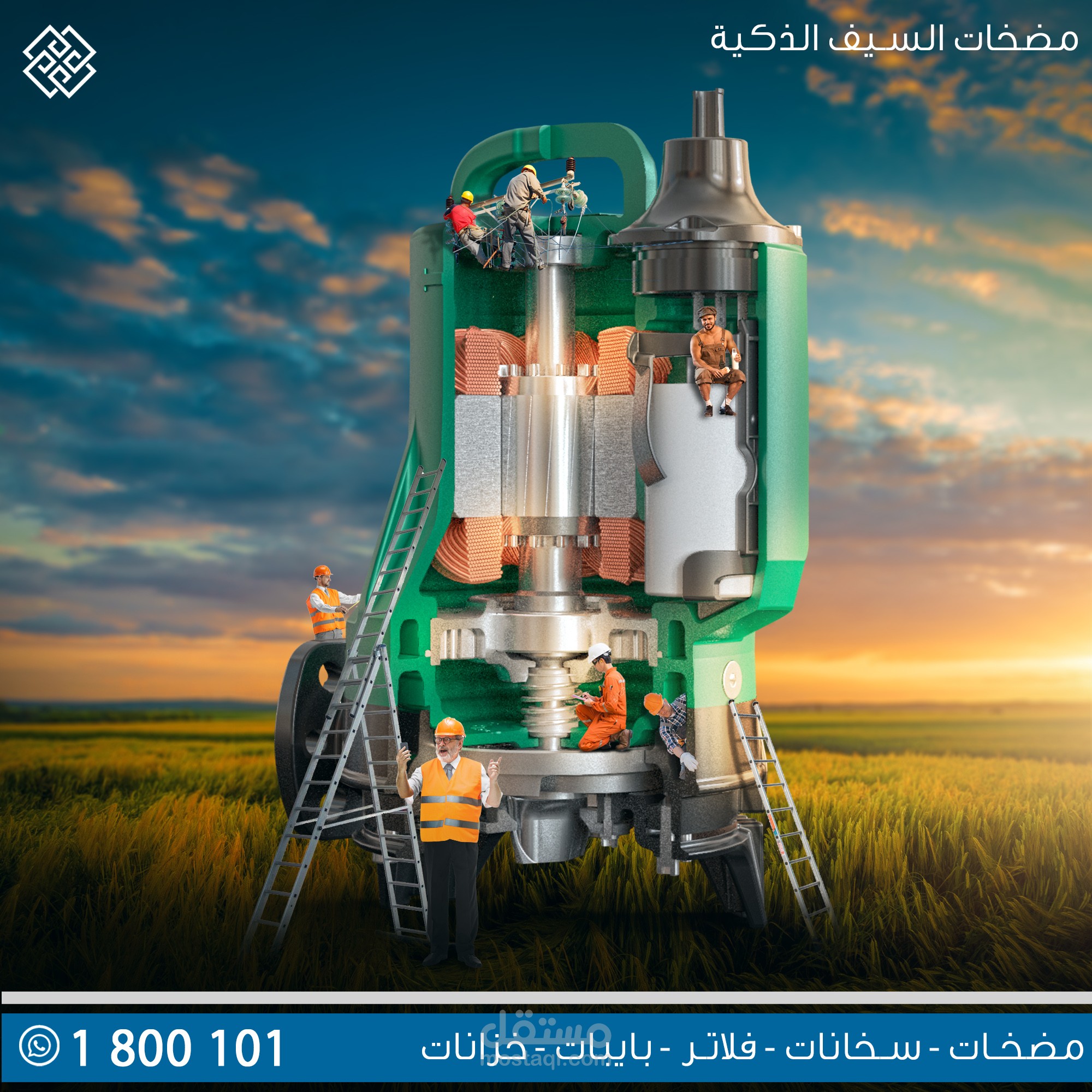 تصميم دعائي لشركة السيف على انستقرام