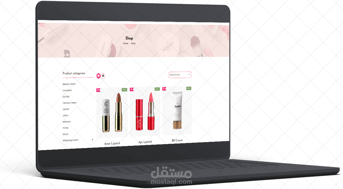 متجر الكتروني لبيع البرفات ومستحضرات التجميل