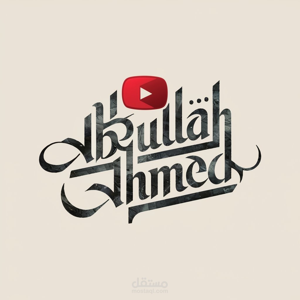لوجو تخيلي لي قناة علي اليوتيوب