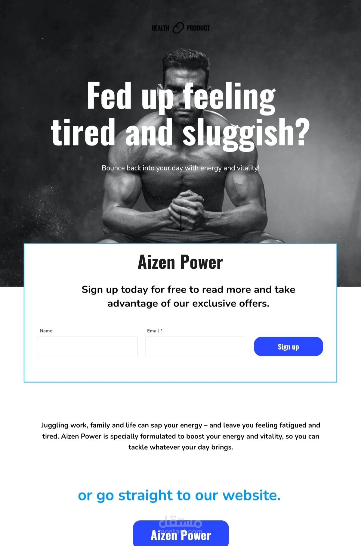 Landing page
