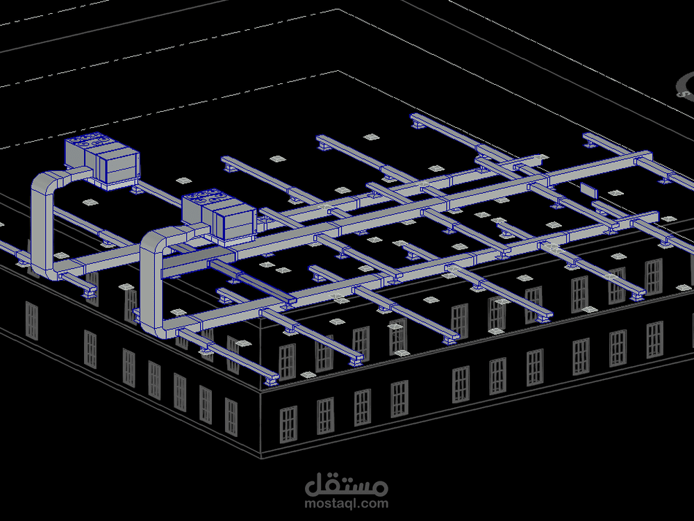 تصميم وحدات التكييف و رسم مخارج الهواء
