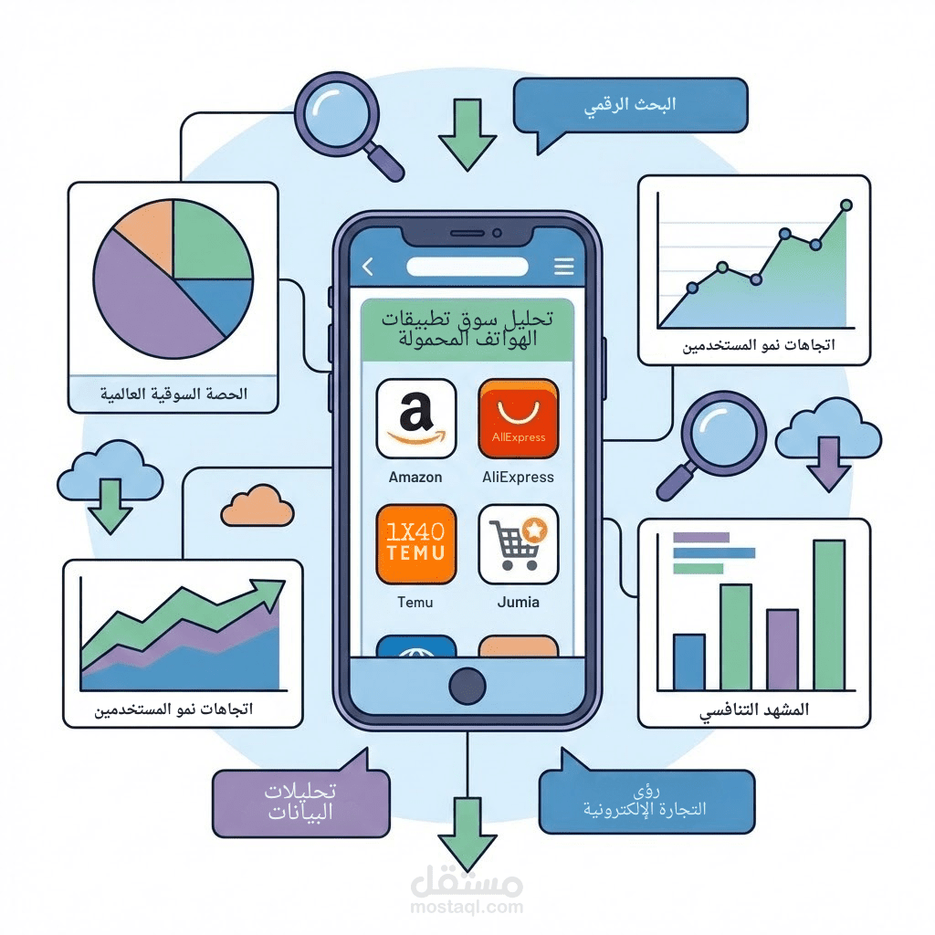 تقرير تحليل نماذج الربح لمنصات التجارة الإلكترونية الكبرى على متجر Google Play