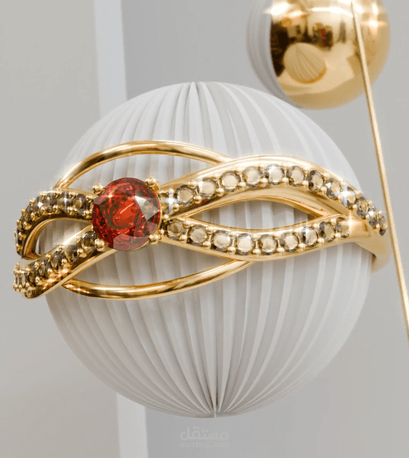 3D Jewel Ring CGI