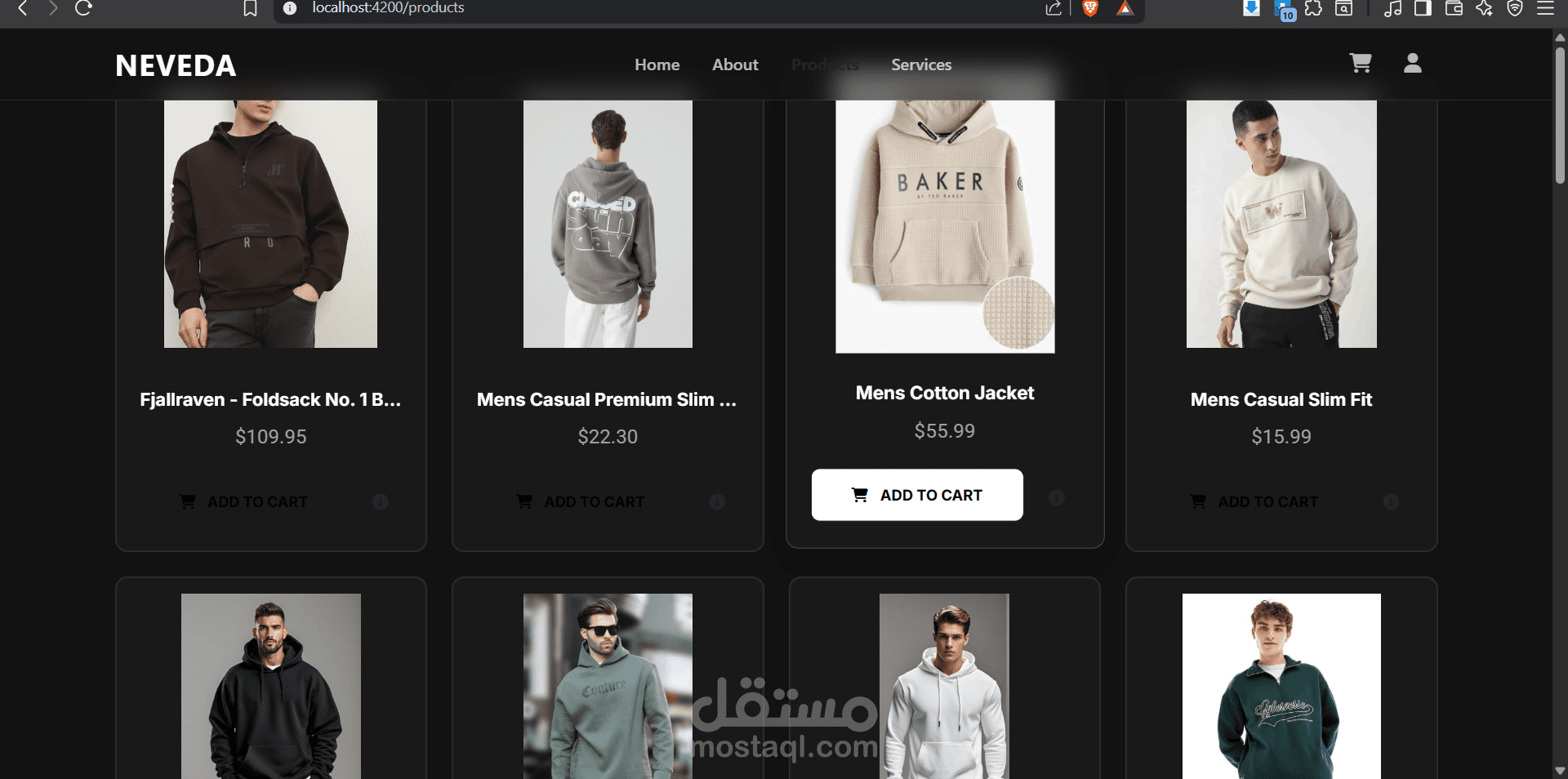 E-ecommerce website