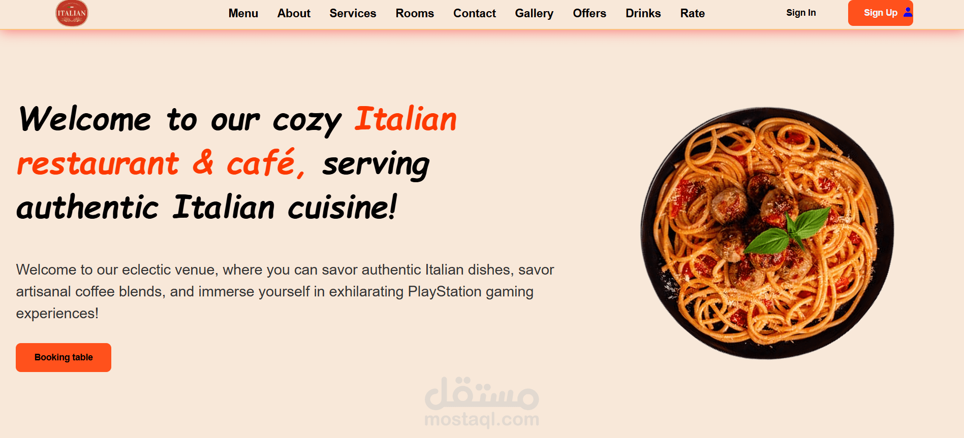Restaurant Website